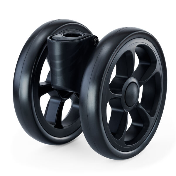 Viaro Stroller Front Wheel Assembly - Black in Black