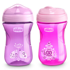 Rim Trainer Sippy Cup 9oz 9m+ &#40;2pk&#41; in Pink/Purple in 