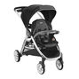 Chicco Bravo For 2 Stroller in Iron 3/4 Front View