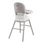 Chicco Stack Hi-Lo High Chair in Sand 3/4 Back View
