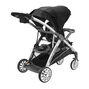 Chicco Bravo For 2 Stroller in Iron 3/4 Back View