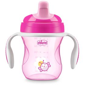 Chicco Semi-Soft Spout Trainer Sippy Cup in Pink