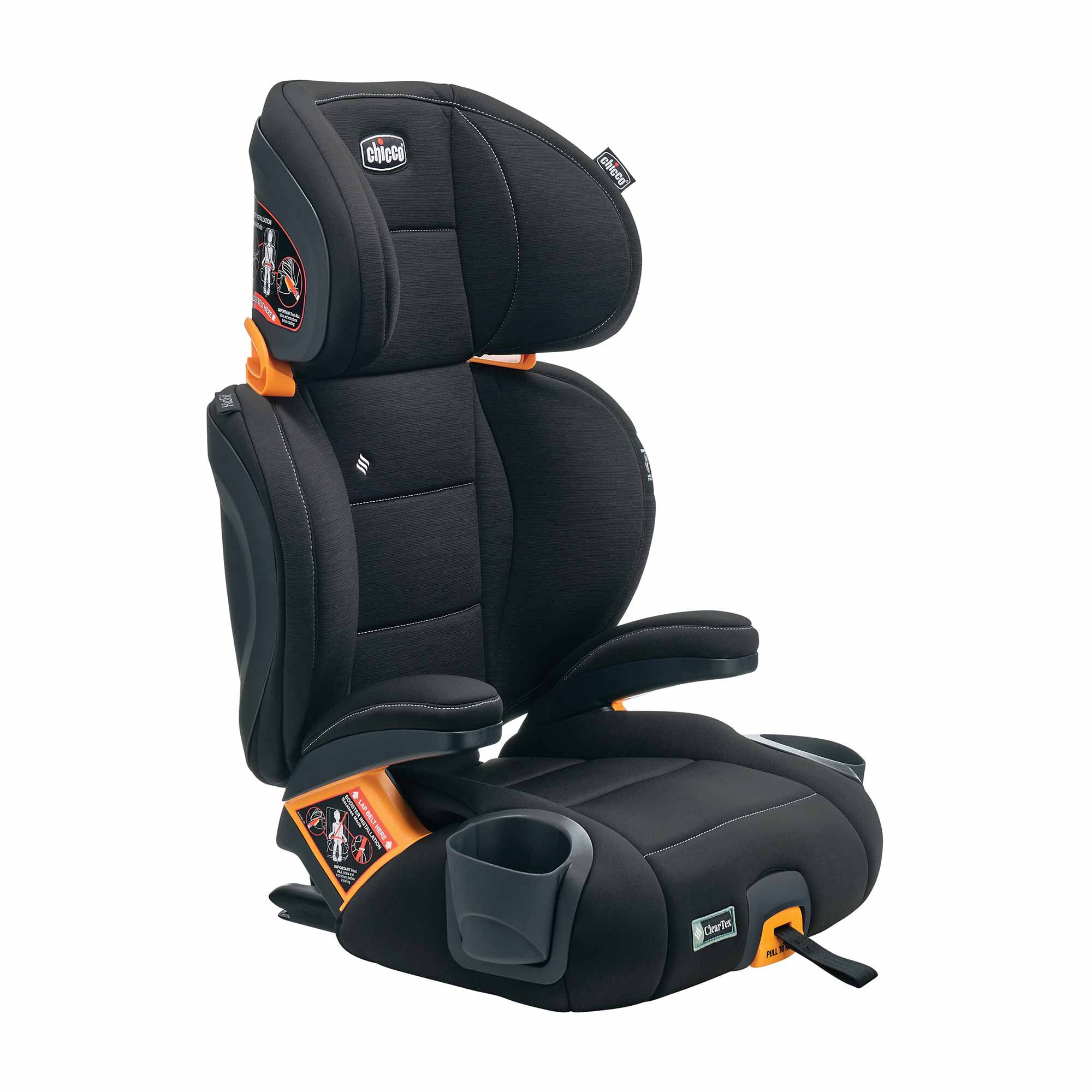 ClearTex Plus Belt-Positioning Car Chicco Obsidian KidFit | Booster 2-in-1 Seat -