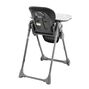 Chicco Polly Highchair in Black 3/4 Back View
