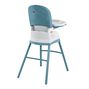 Chicco Stack Hi-Lo High Chair in Tide 3/4 Back View