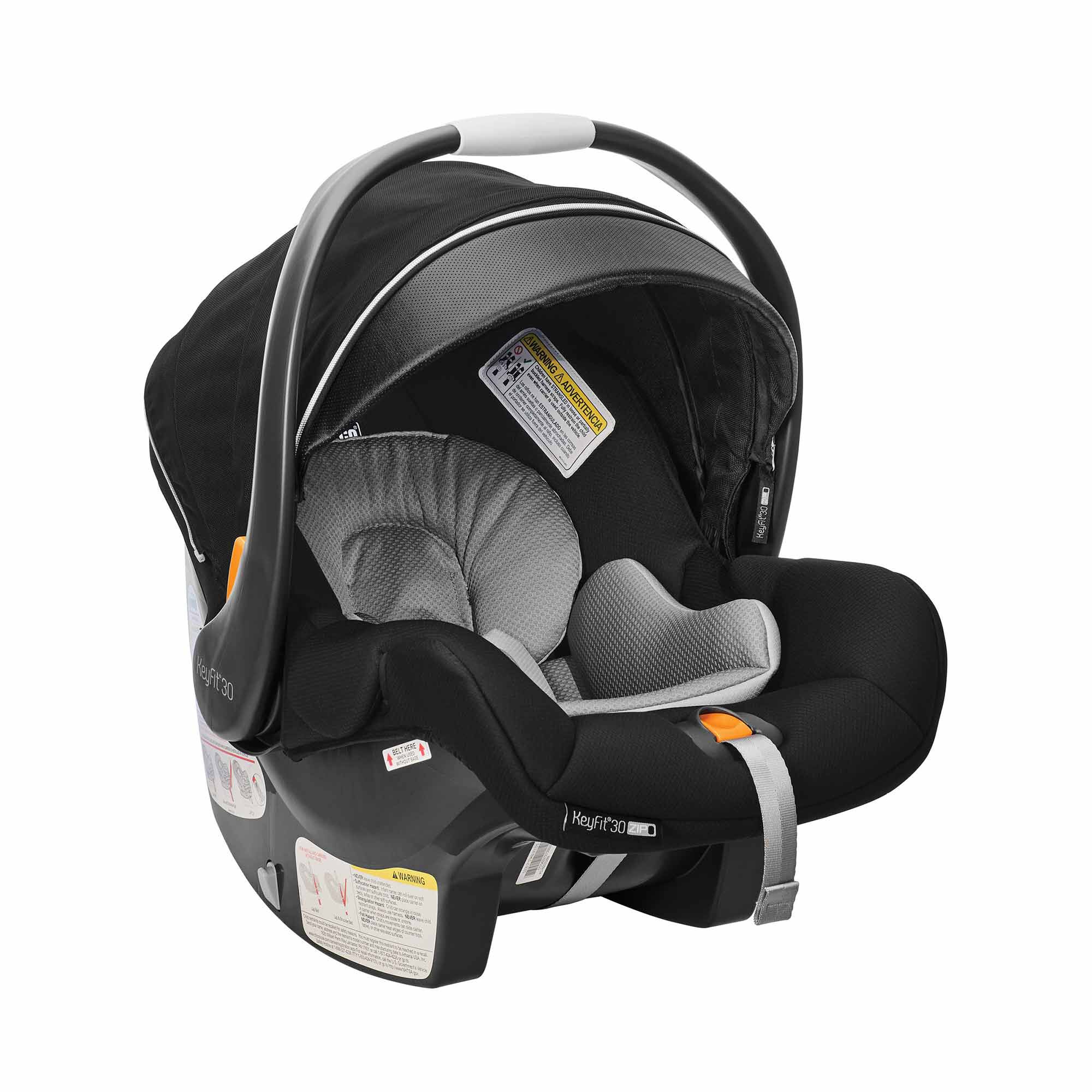 Chicco KeyFit 30 Zip Air Infant Child Safety Car Seat & Base Q Collection 4-30LB 