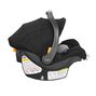 Chicco KeyFit ClearTex Infant Car Seat in Black Right Profile View