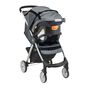 Chicco Mini Bravo Sport Travel System in the Carbon 3/4 Front View