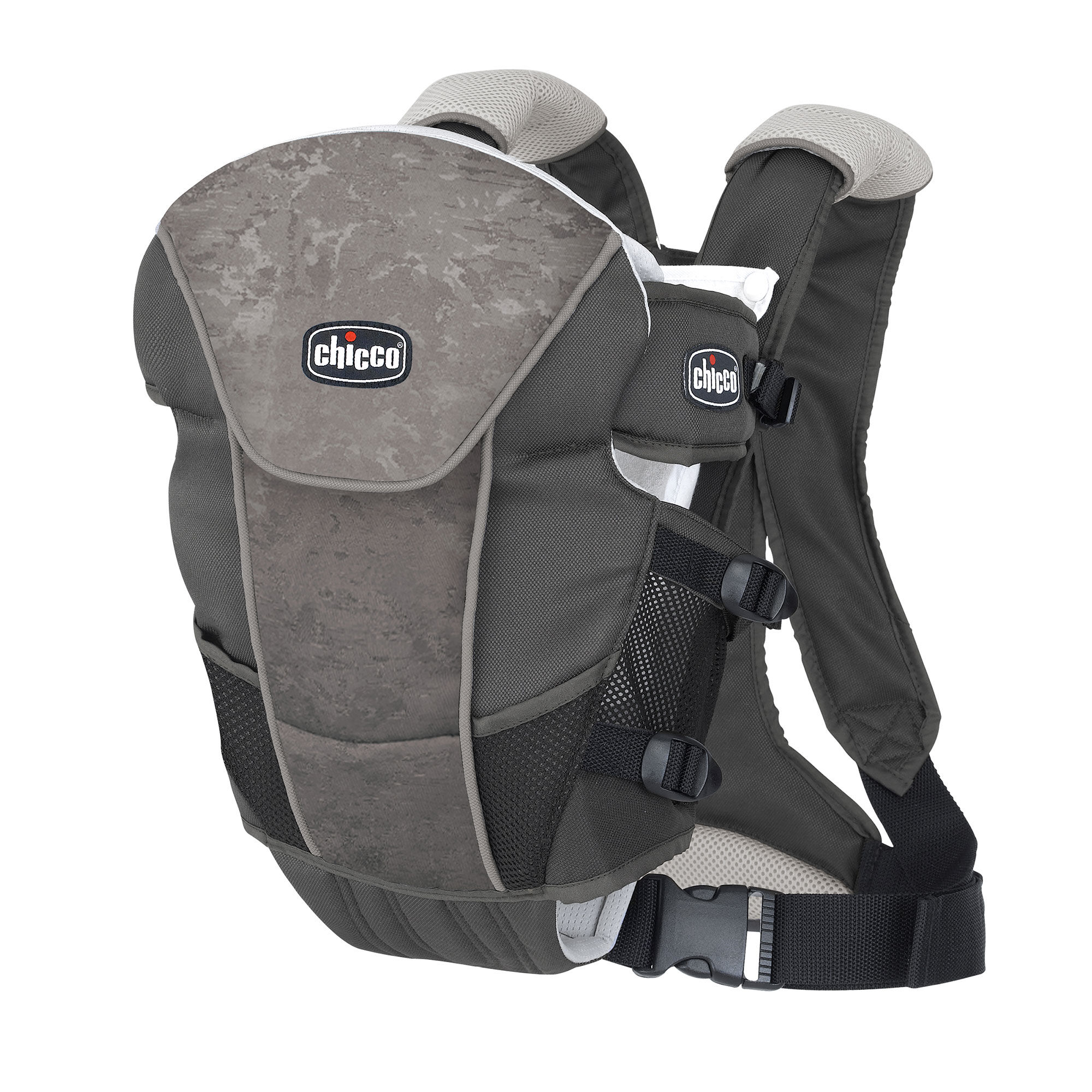 CHAMPAGNE AND BLACK CHICCO  Ultrasoft Infant Carrier 2 way 7.5 to 25lbs 