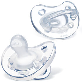 PhysioForma Soft Silicone Pacifier - Clear 0-6m &#40;2pc&#41; in 