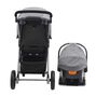 Chicco Bravo Trio Travel System in Parker Back View