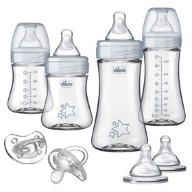 Chicco Duo Baby Bottle Newborn Gift Set in Neutral