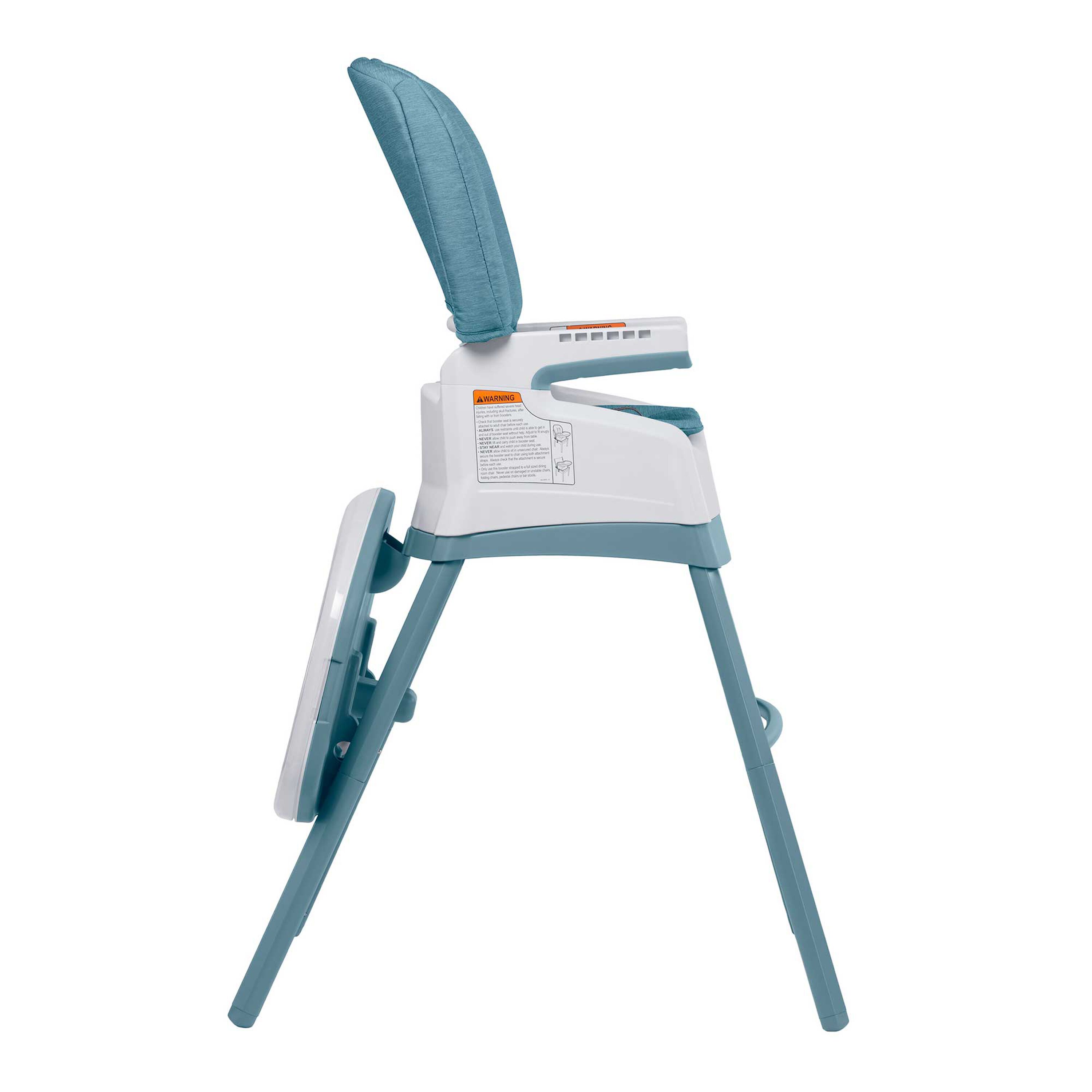 Chicco Stack Hi-Lo High Chair in Tide Right Profile View image number 3