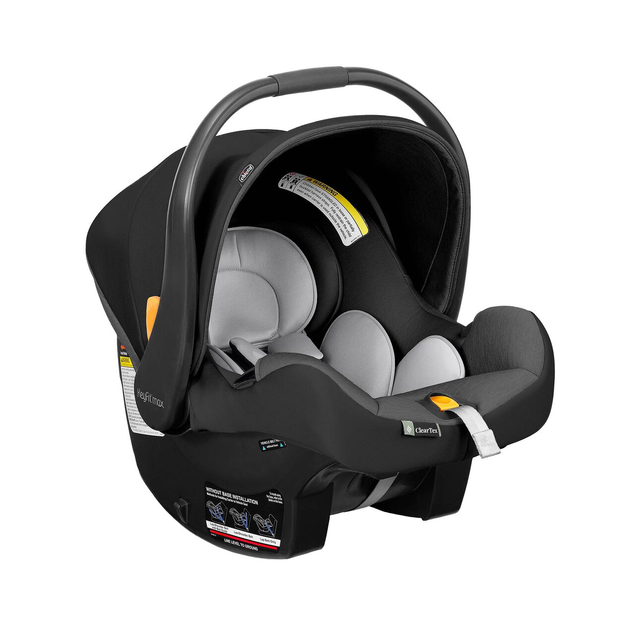 Chicco KeyFit Max ClearTex in Ebony Front Right profile image number 2