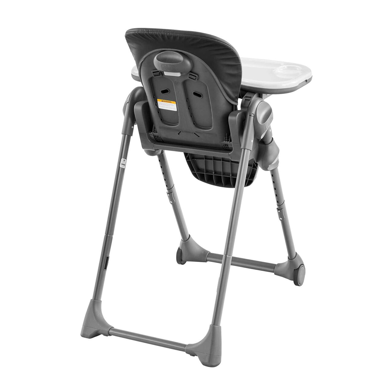 Chicco Polly Highchair in Black 3/4 Back View image number 4