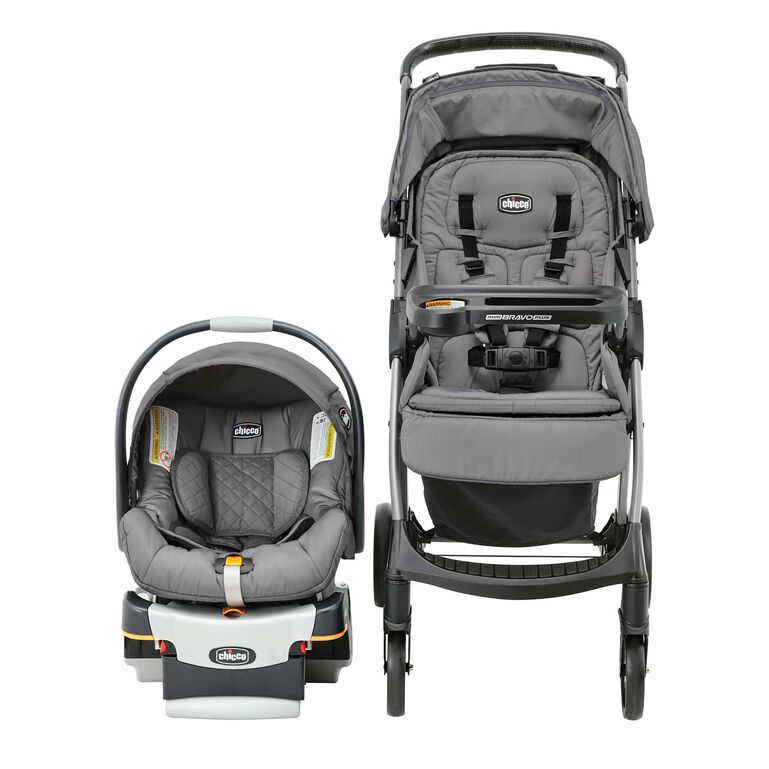 Chicco Mini Bravo Plus Stroller in the Slate Front View