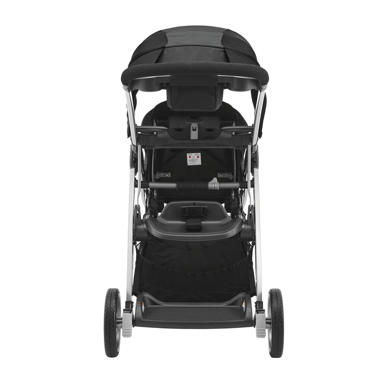 Chicco Bravo For 2 Stroller in Iron Back View image number 5