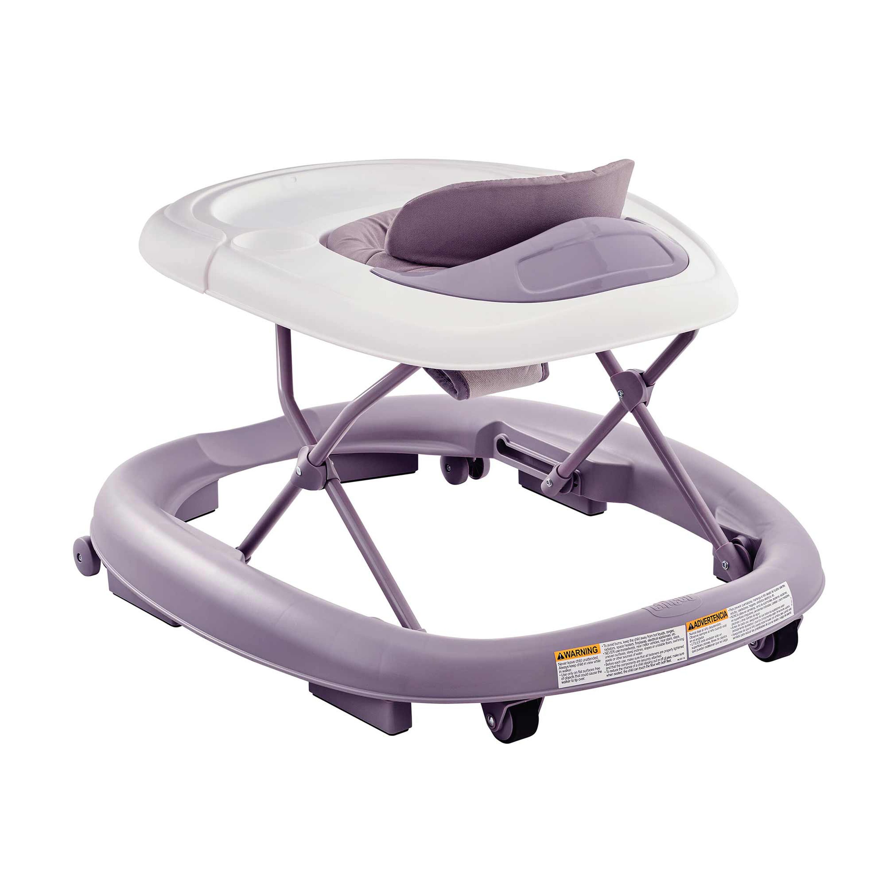Chicco Mod Walker Infant Walker in Lavender 3/4 Back View image number 4