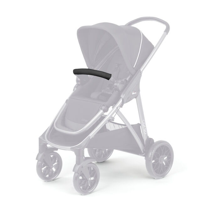 Corso Stroller Front Armbar Cover - Black in  image number 0
