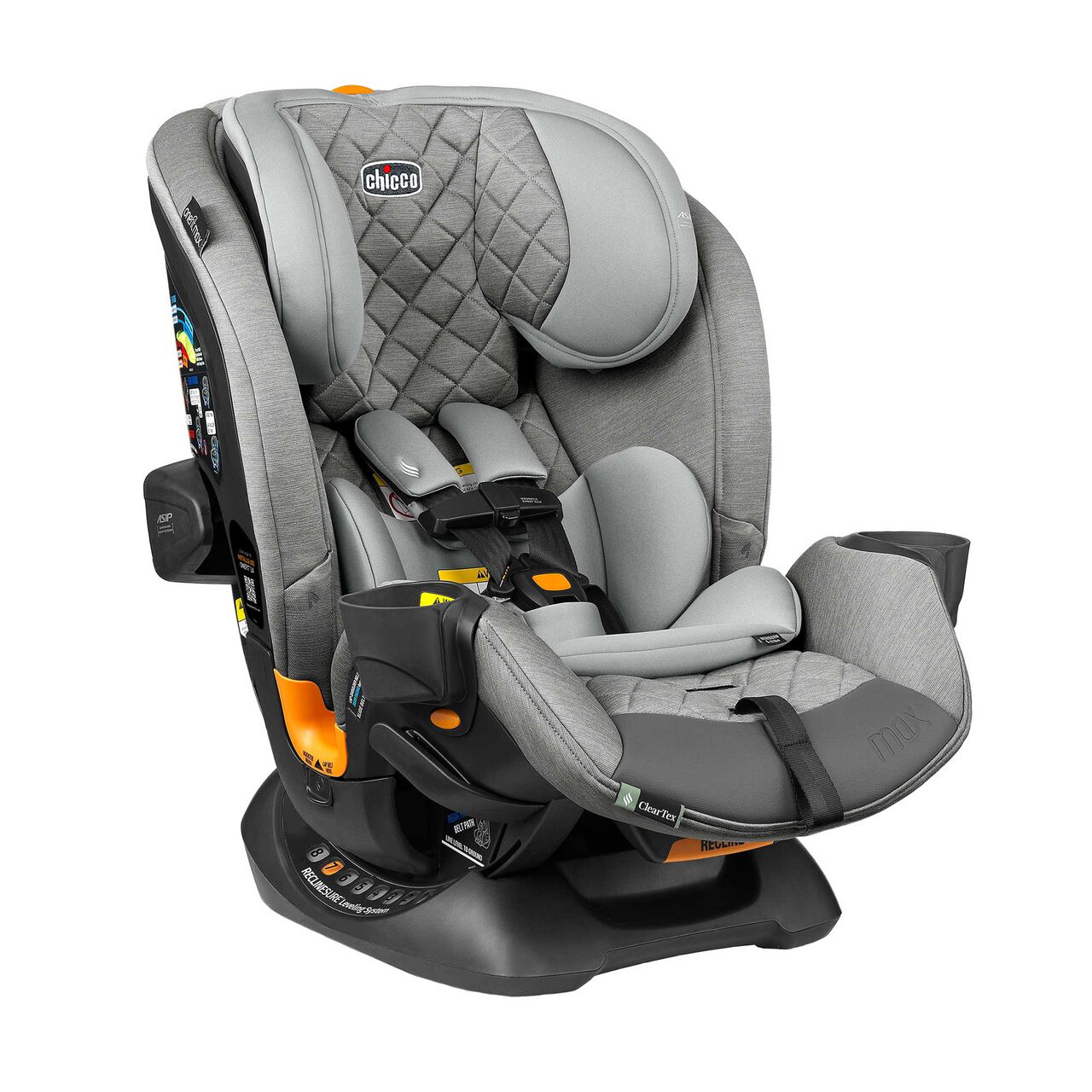 Chicco OneFit Max ClearTex Car Seat in Ash Front Right Profile image number 2