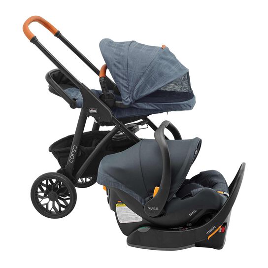 Chicco Corso LE Modular Travel System in Hampton Right Profile View image number 3