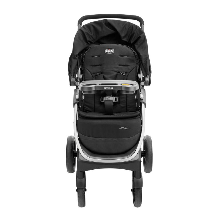 Chicco Bravo Stroller in Black Front View