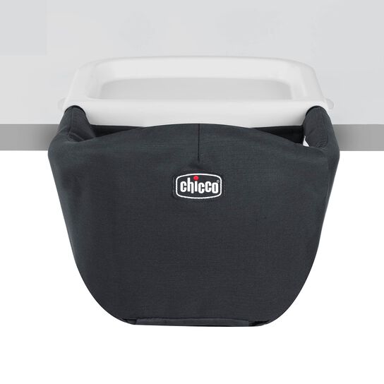 Chicco FastLock Go Hook-On Chair in Black Back View image number 4