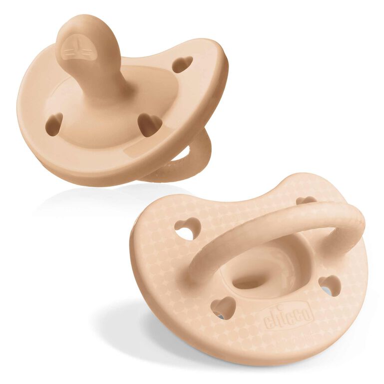 PhysioForma Luxe Orthodontic Silicone Pacifier in Blush 0-6m (2pc)