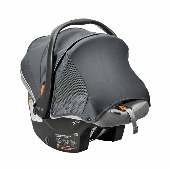 Chicco KeyFit 35 Zip ClearTex in Ash 3/4 Front View image number 2