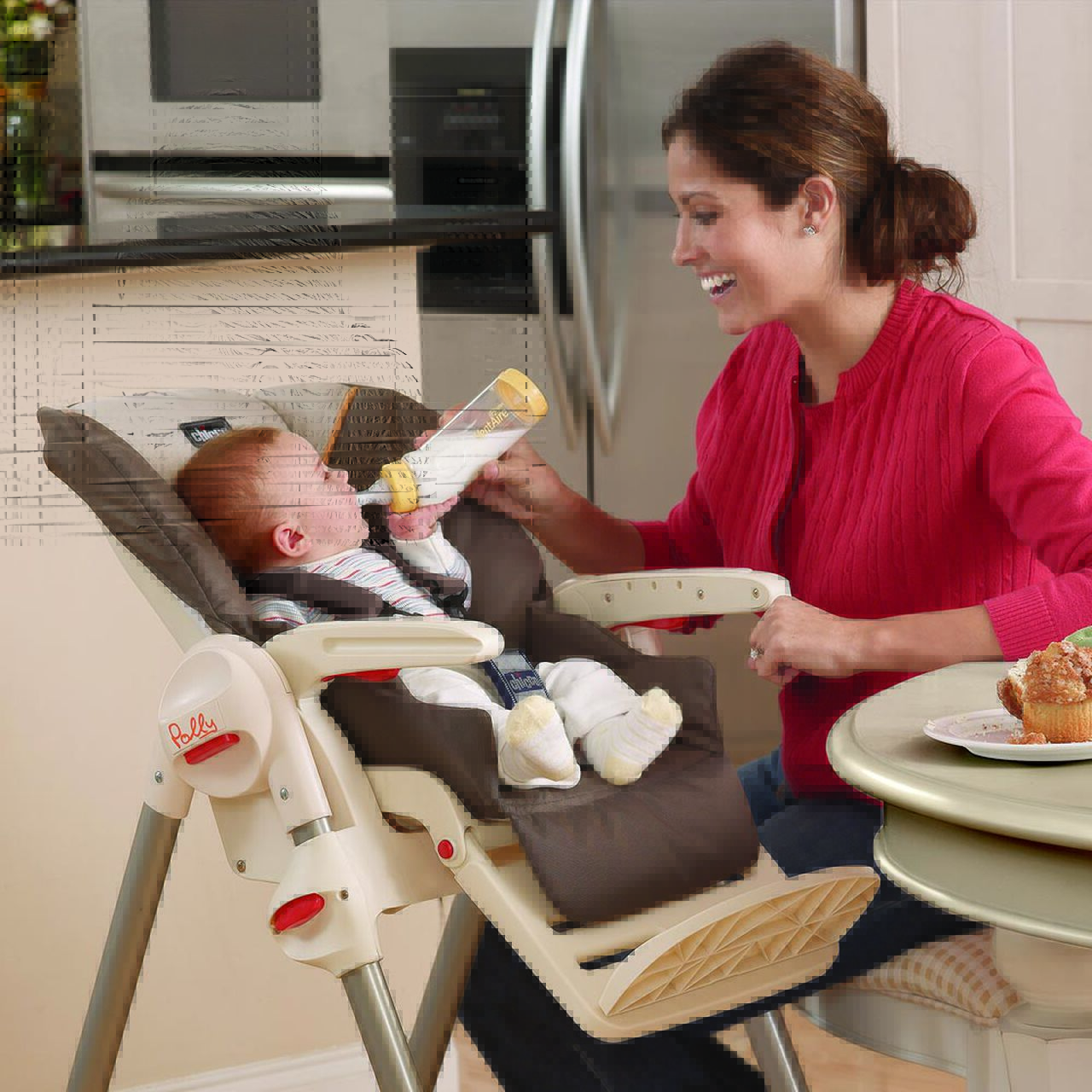 Polly Highchair - Foxy in Foxy image number 4
