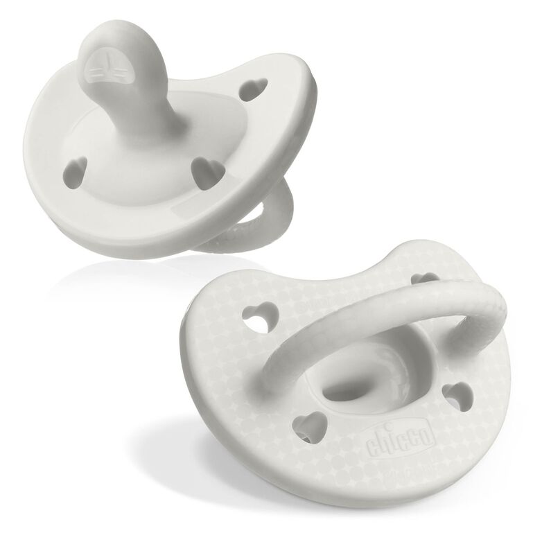 PhysioForma Luxe Orthodontic Silicone Pacifier in Pearl Grey 0-6m (2pc)