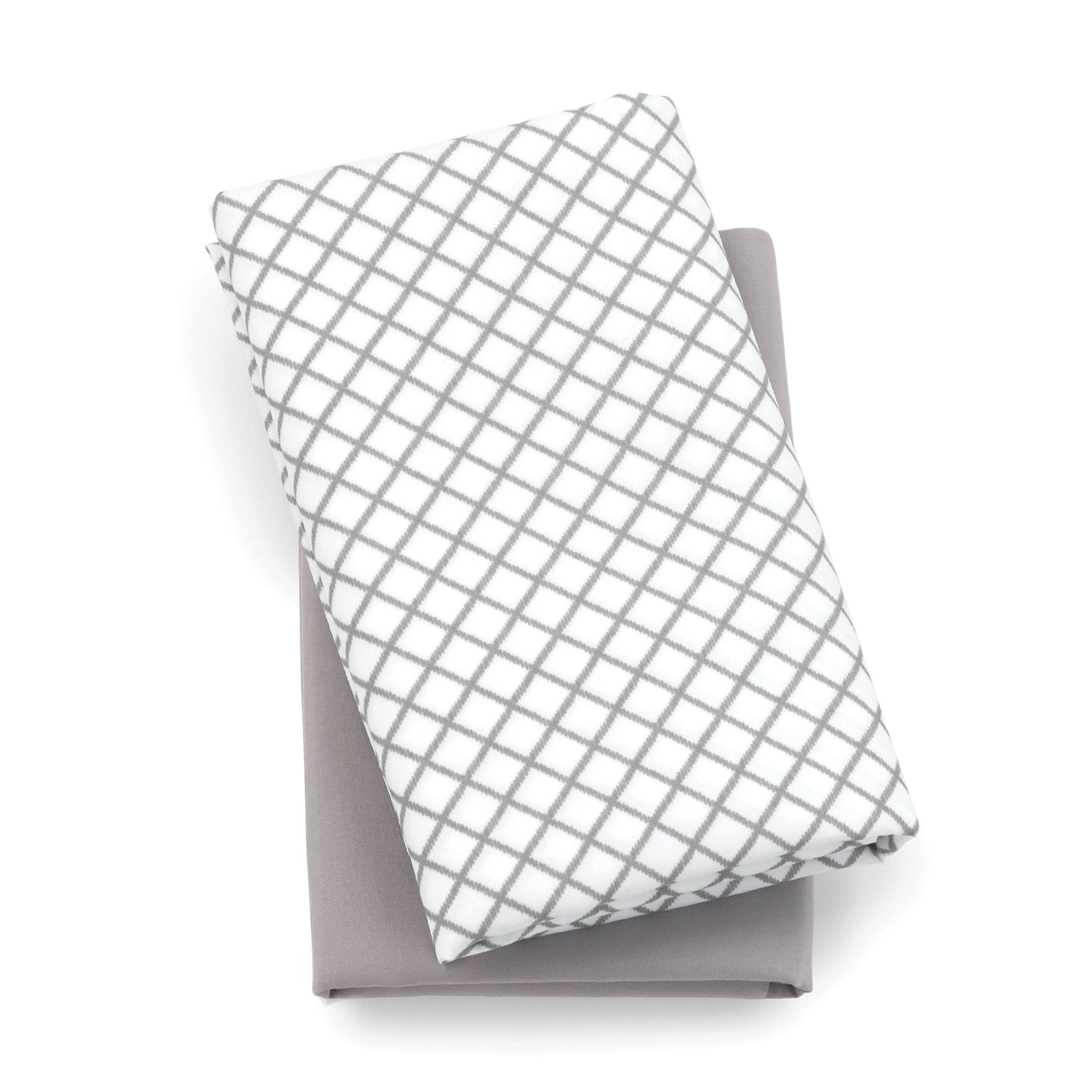 Lullaby Playard Fitted Sheet, 2-Pack - Grey Diamond in Grey Diamond image number 0