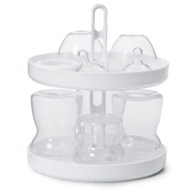 The top rack of the NaturalFit Electric Sterilizer is removable to fit taller baby bottles image number 2