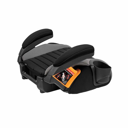 Chicco GoFit Plus Booster in Shark 3/4 Back View image number 4