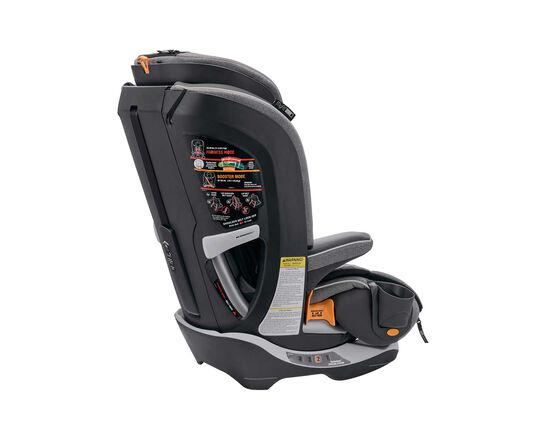 Chicco MyFit Zip Car Seat in Granite 3/4 Back View image number 4