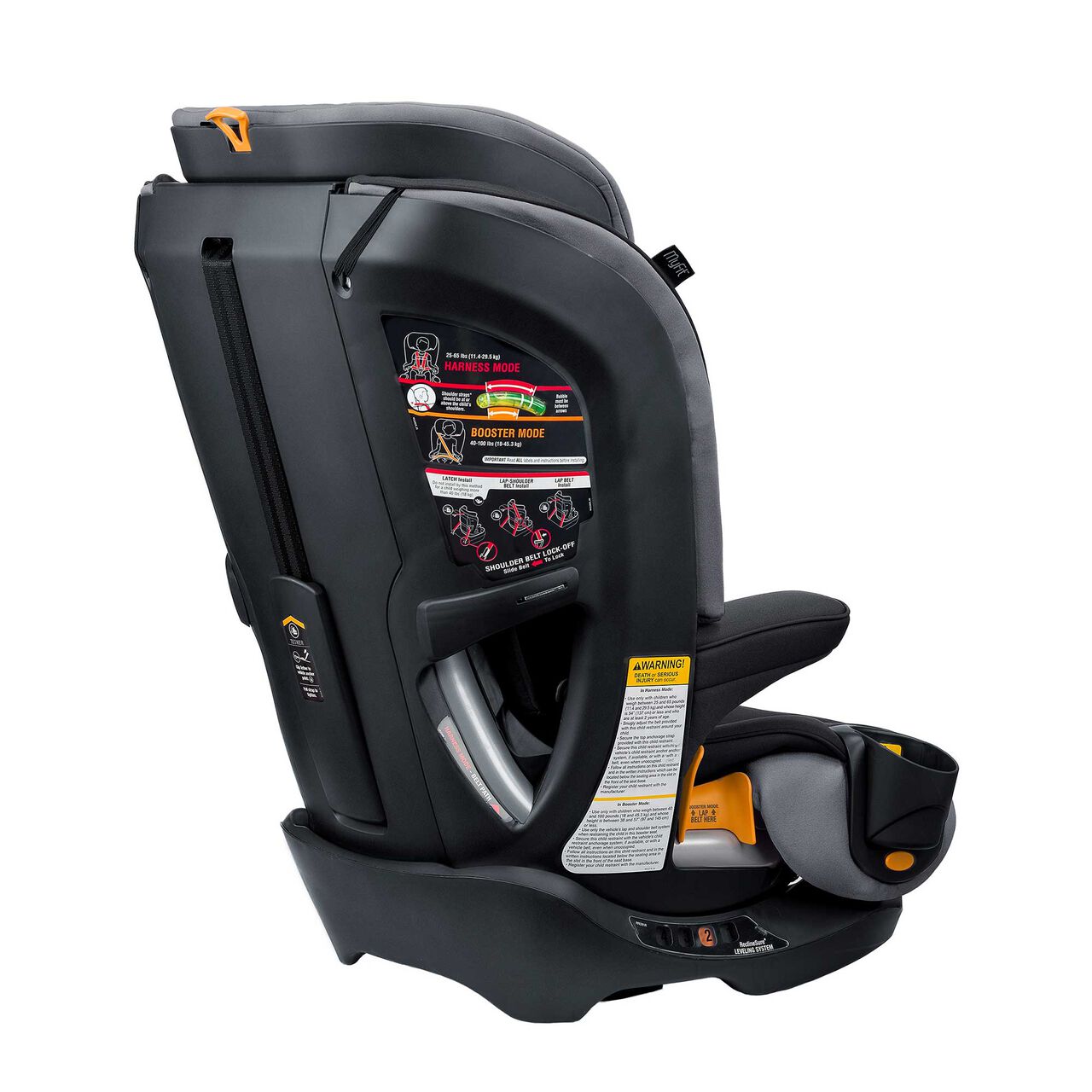 MyFit Harness + Booster Car Seat in Iron Back Right Profile image number 4