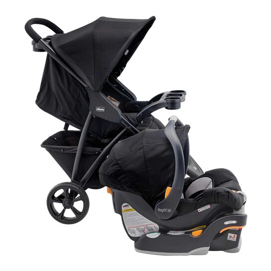 Chicco Viaro Travel System in Black Right Profile View image number 3