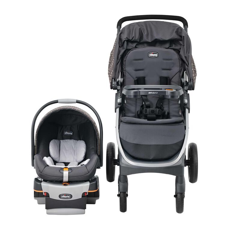 Chicco Bravo Trio Travel System in Calla Front View