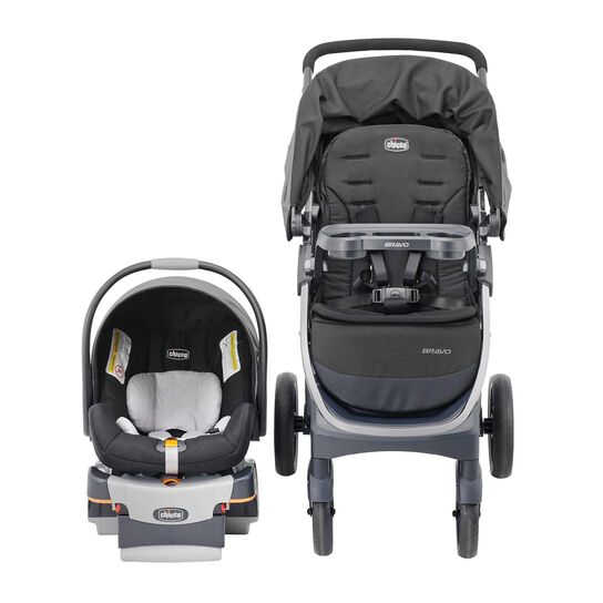 Chicco Bravo Trio Travel System in Camden Front View image number 1