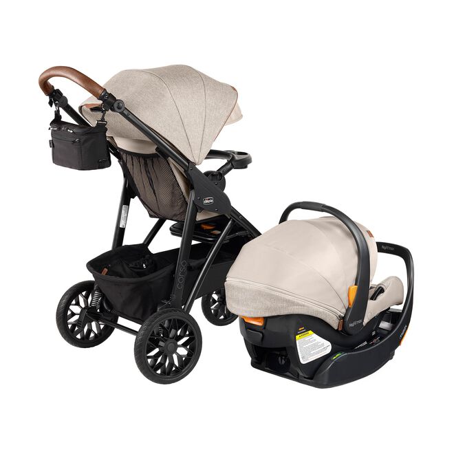 Chicco Corso Primo ClearTex Travel System in Hazelnut Right Rear image number 4