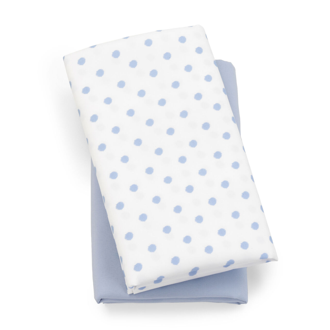 Lullaby Playard Fitted Sheet, 2-Pack - Blue Dot in Blue Dot image number 0