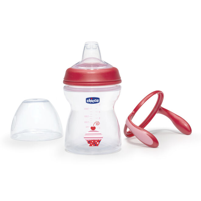 Chicco NaturalFit Transition Cup handles are removable and can be used with any NaturalFit Baby Bottle image number 2
