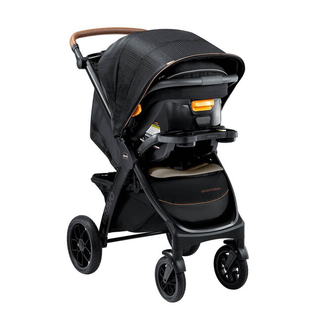 Chicco Bravo Primo ClearTex Travel System in Somerset Front Right View image number 2