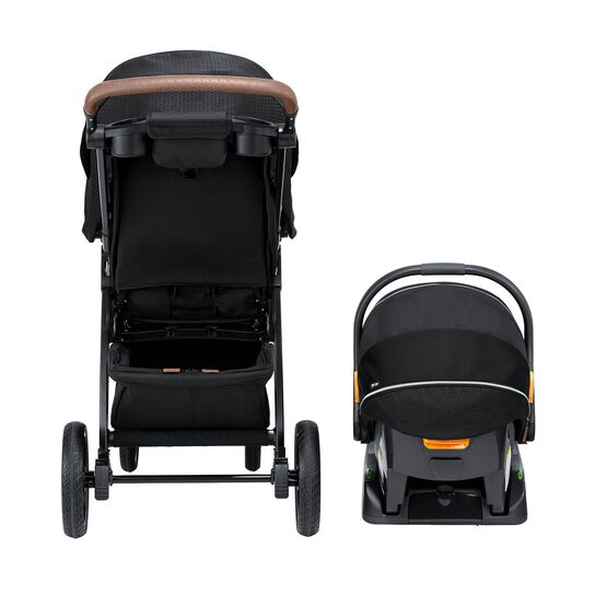 Chicco Bravo Primo ClearTex Travel System in Somerset Rear View image number 5