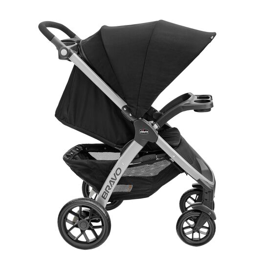 Chicco Bravo Stroller in Black Right Profile View image number 3