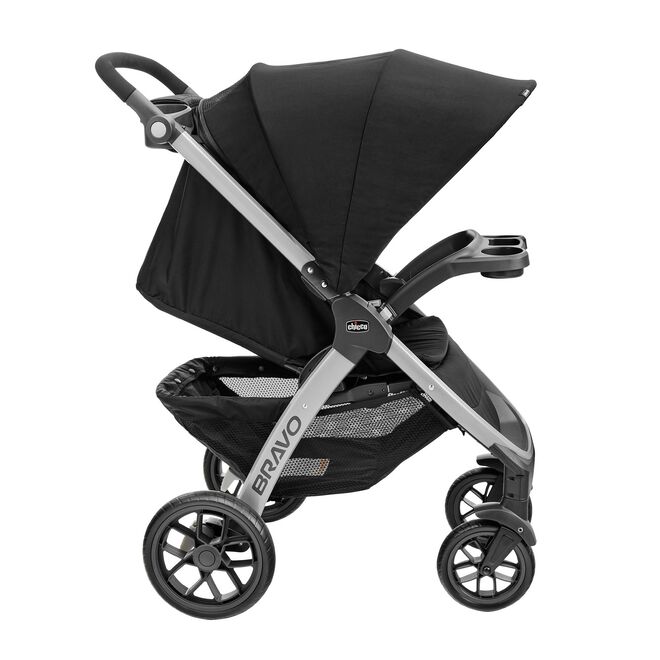 Chicco Bravo Stroller in Black Right Profile View image number 3