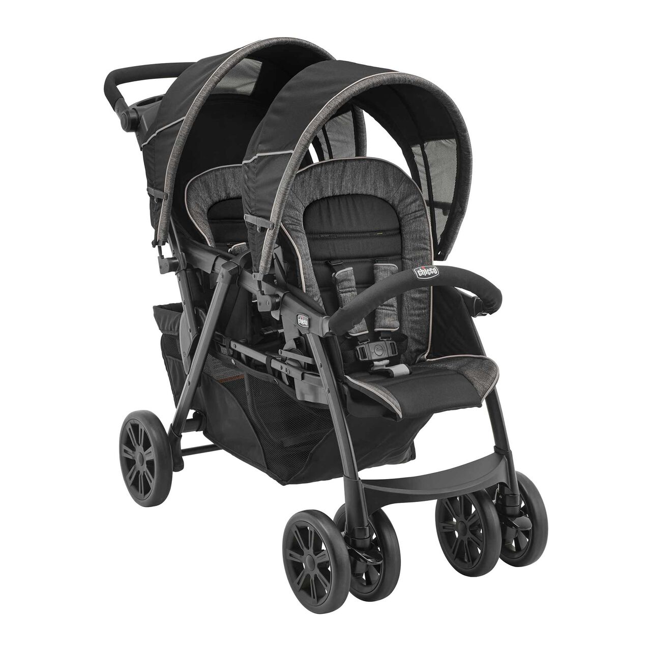Chicco Cortina Together Stroller in the Minerale 3/4 Front View image number 2