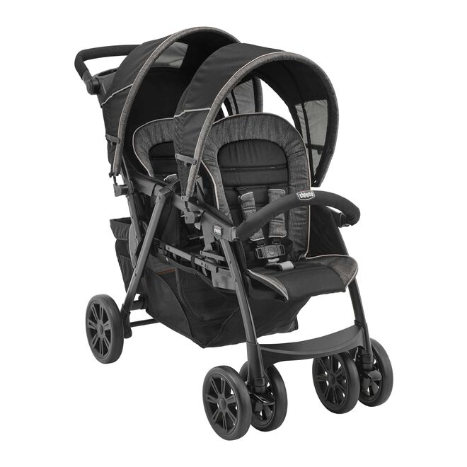 Chicco Cortina Together Stroller in the Minerale 3/4 Front View image number 2