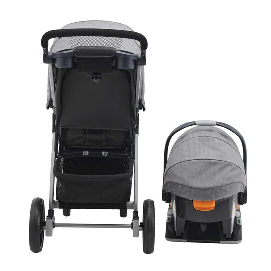Chicco Bravo Trio Travel System in Parker Back View image number 5