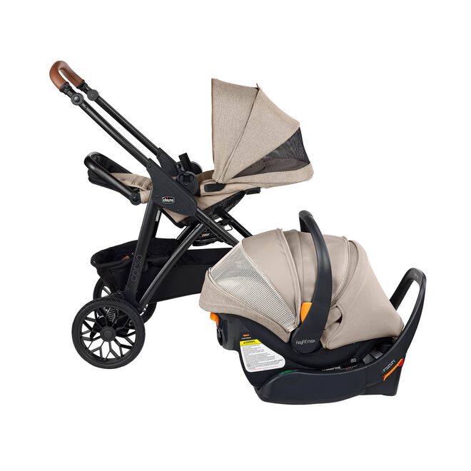Chicco Corso Primo ClearTex Travel System in Hazelnut Right image number 3